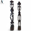 WOOD FIGURINES (PAIR)