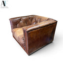 RESTORATION HARDWARE SAVOY LEATHER CHAIR
