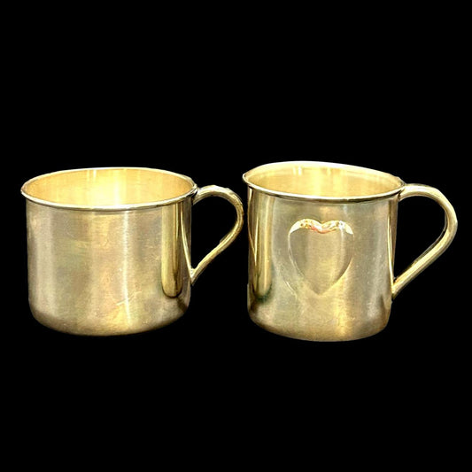 Pair of Sterling Silver Baby Cups