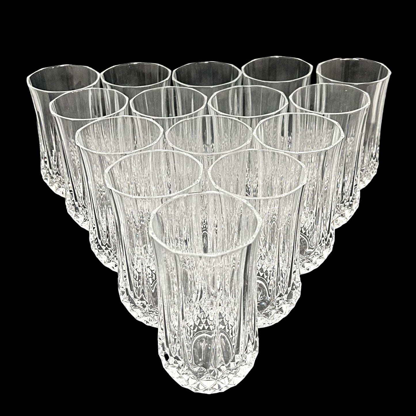 Set of 15 Crystal D'Arques Highball Glasses