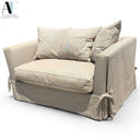 CRATE AND BARREL LOVESEAT SLEEPER