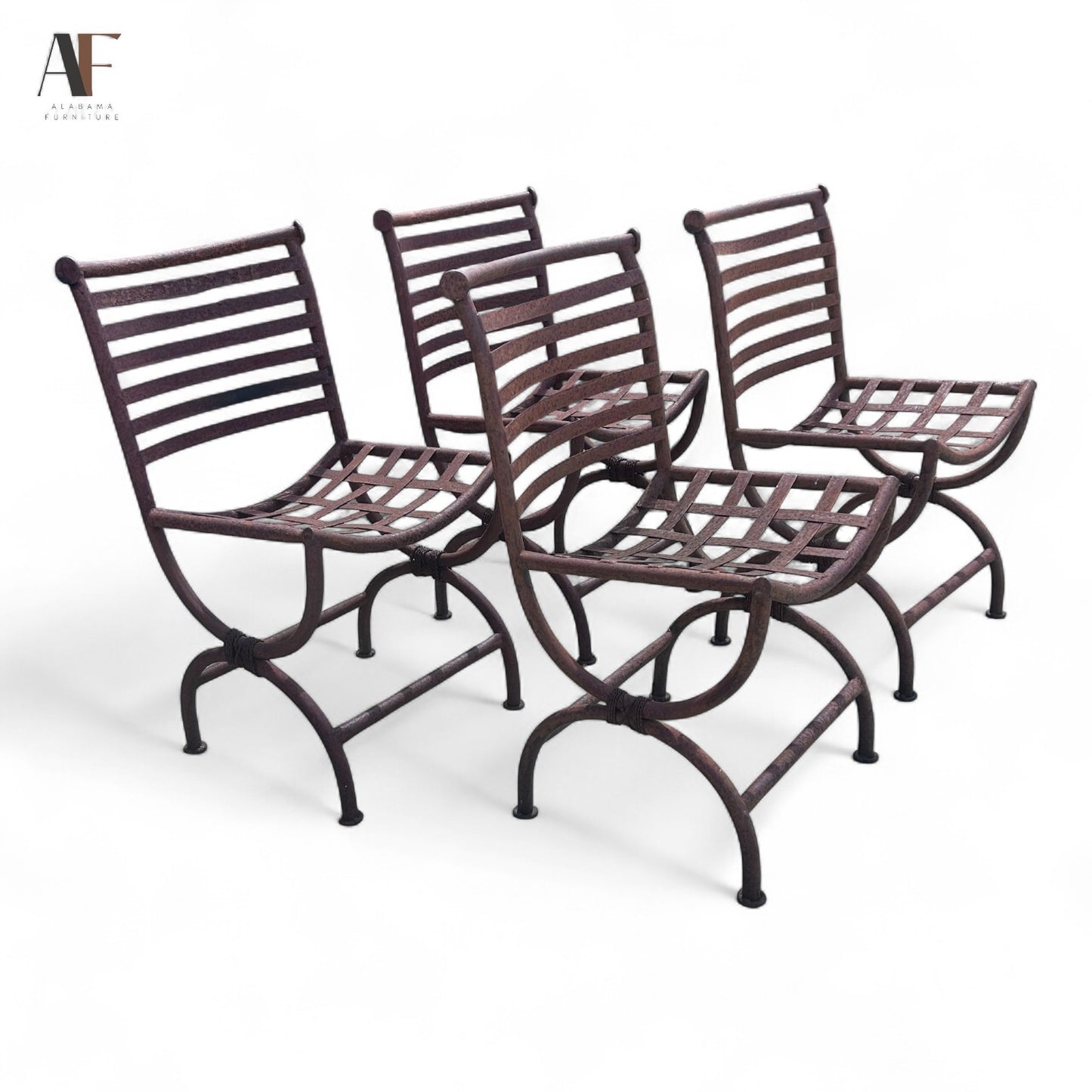 IRON CHAIRS (SET OF 4)
