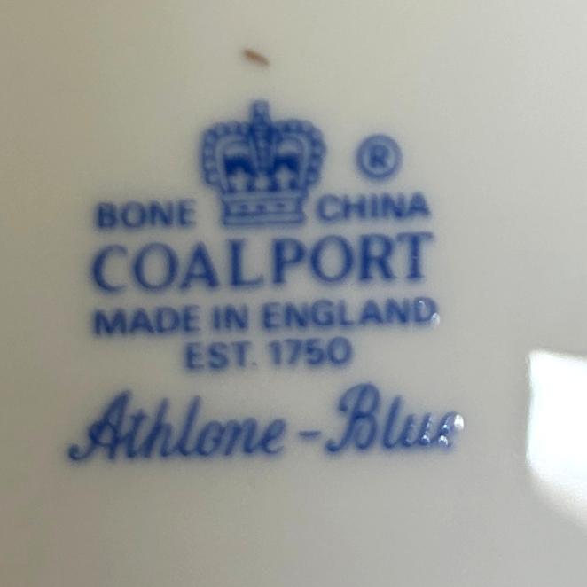 Coalport China Athlone-Blue Cup & Saucer