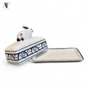 THE POTTING SHED DEDHAM POTTERY BUTTER DISH