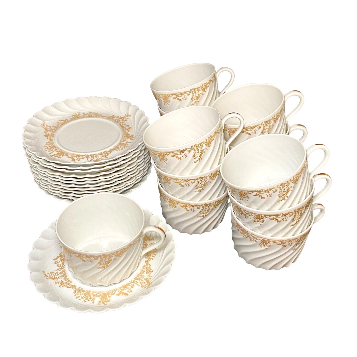 Haviland Limoges Ladore 13 Cups and Saucers