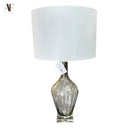 SMOKE GREY GLASS LAMP