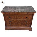 ETHAN ALLEN MARBLE TOP NIGHTSTAND