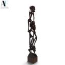 WOOD FIGURINES (PAIR)