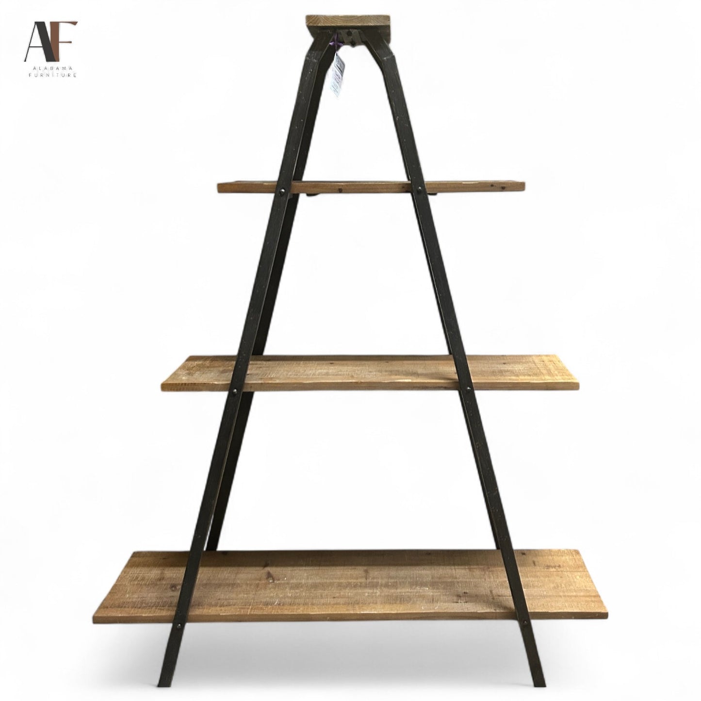 WOODEN SHELVING UNIT