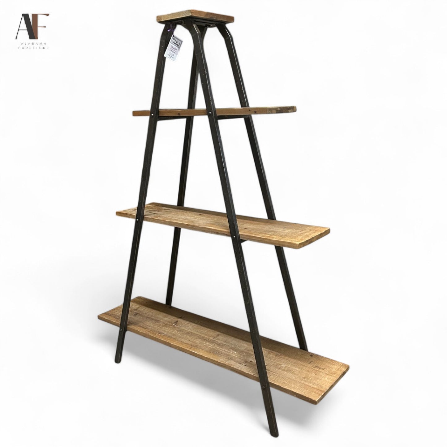 WOODEN SHELVING UNIT