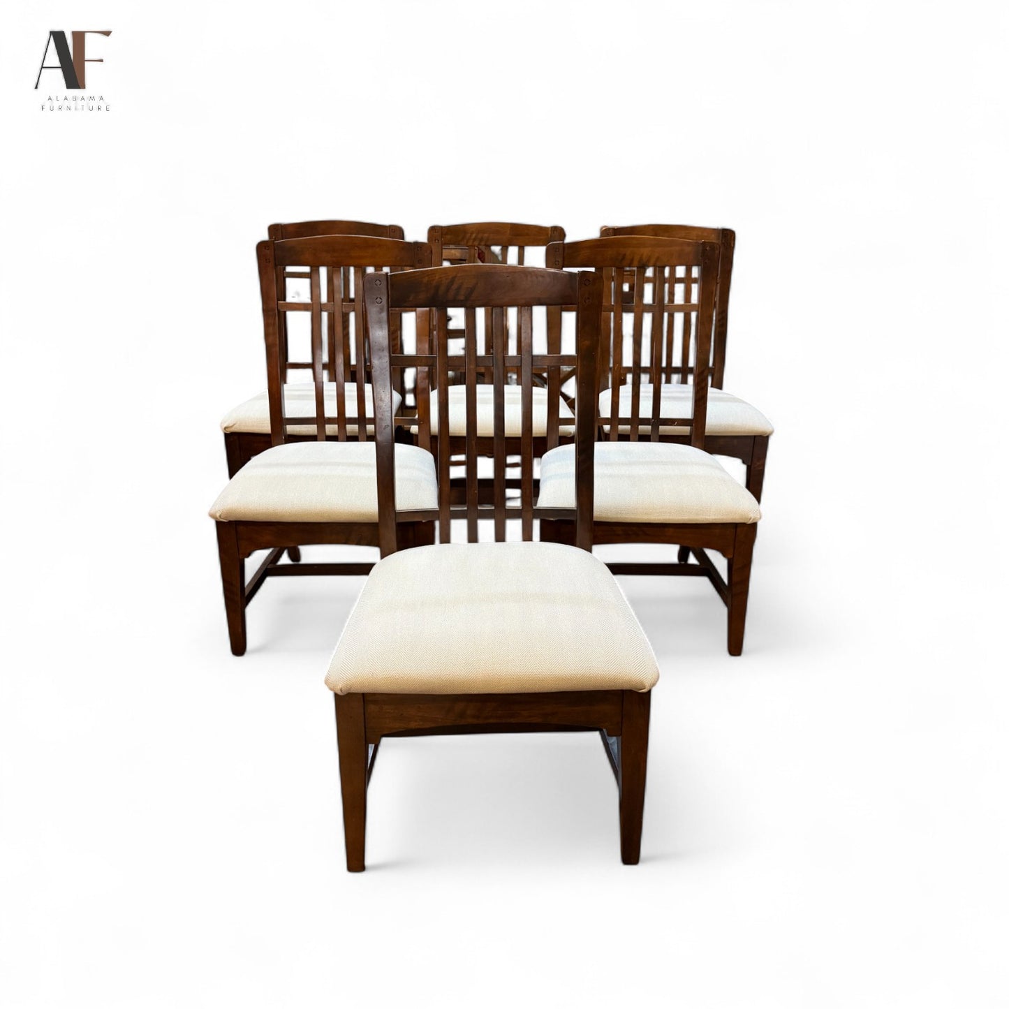 DINING TABLE W/ CHAIRS (SET OF 6)