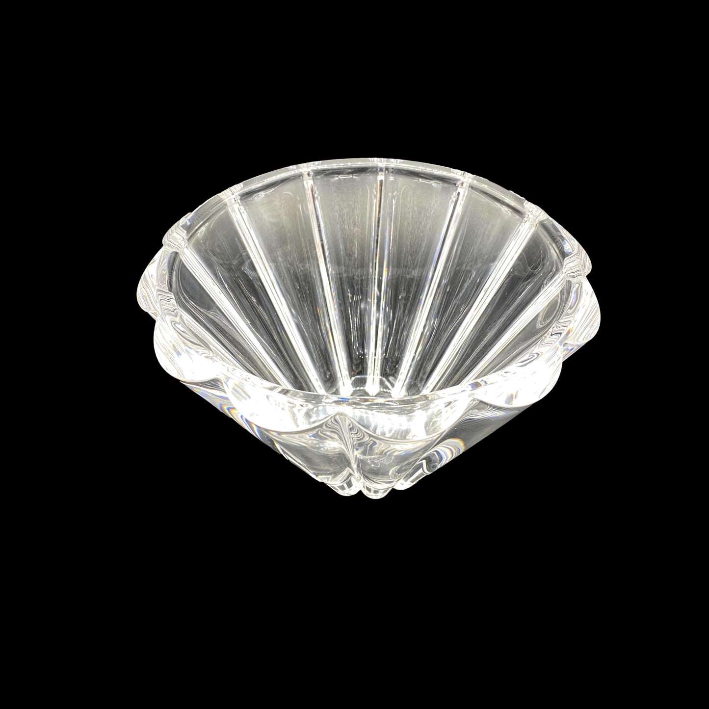 Scalloped Crystal Bowl