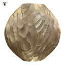 HAMMERED ALUMINUM VASE