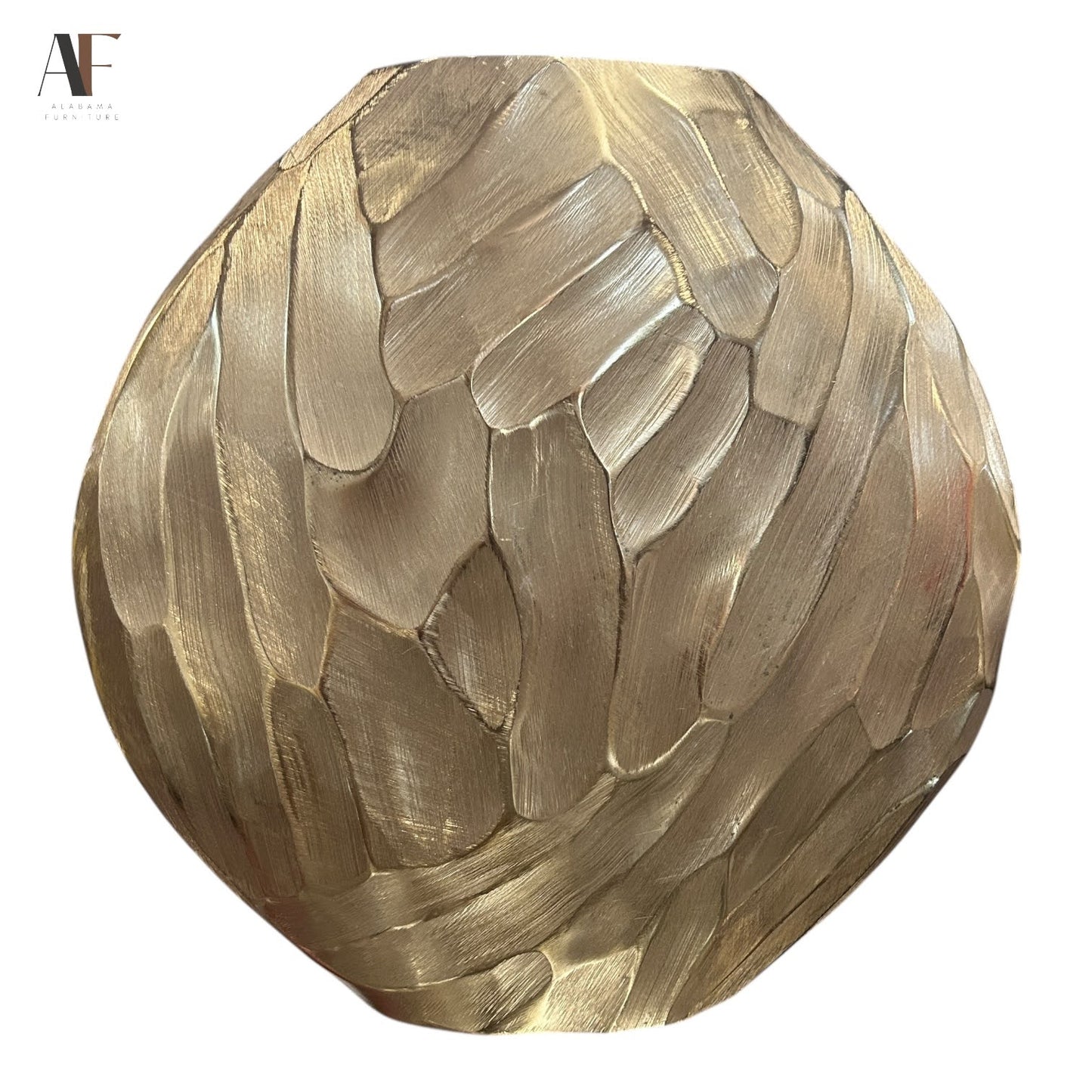 HAMMERED ALUMINUM VASE