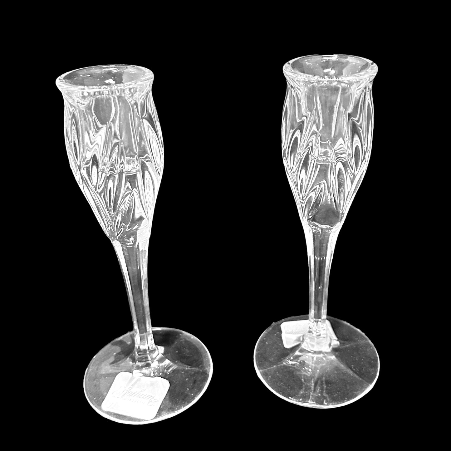 Pair of Crystal Candle Holders