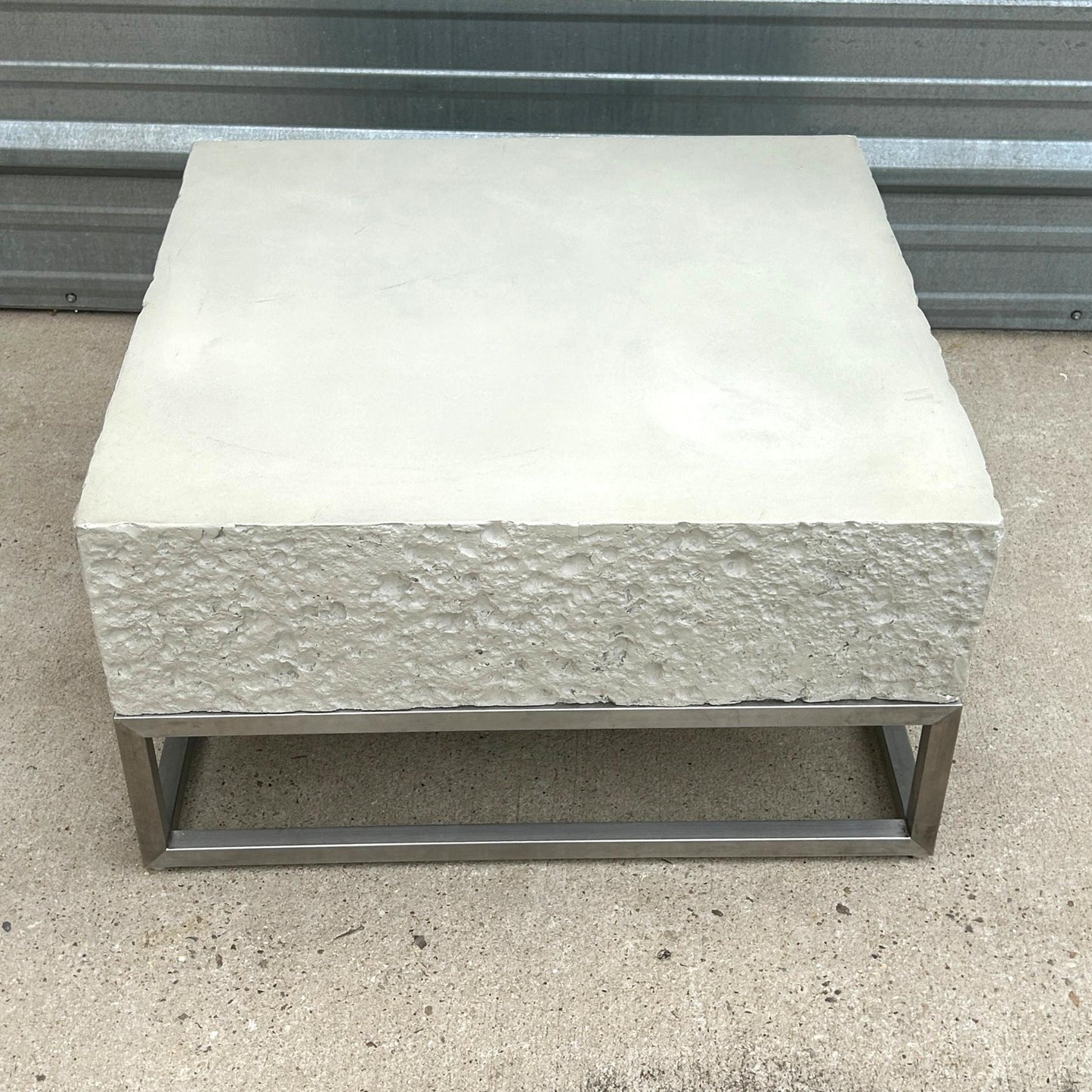 Concrete Slab Coffee Table