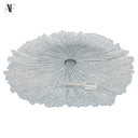 CORAL CAKE PLATE/ STAND