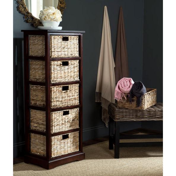 Vedette 5 Wicker Basket Storage Tower