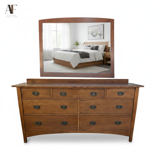 STICKLEY HIGHLANDS DRESSER & MIRROR
