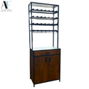 CRATE AND BARREL WINE CABINET