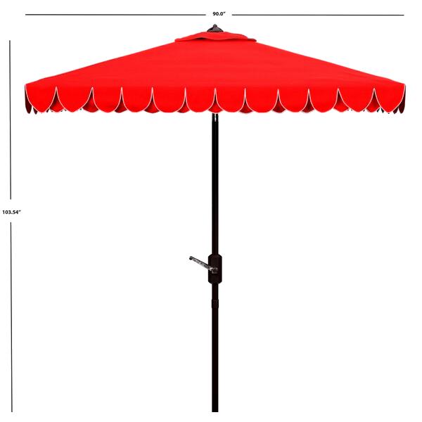 Safavieh 7.5-ft Aluminum Square Auto-tilt Market Patio Umbrella