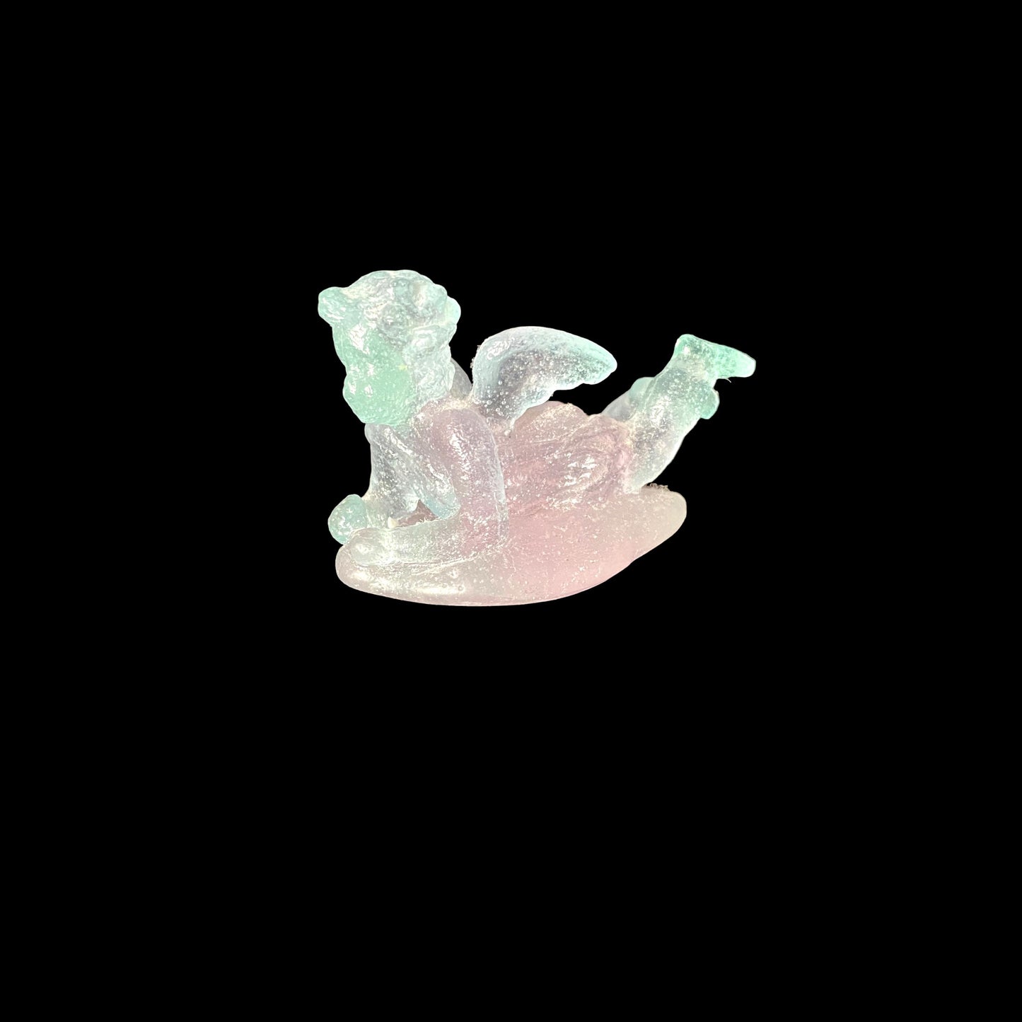 Crystal Pate De Verre Cupid