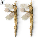 NEOCLASSICAL BRASS 5 ARM TORCHIERE WALL SCONCES (PAIR)
