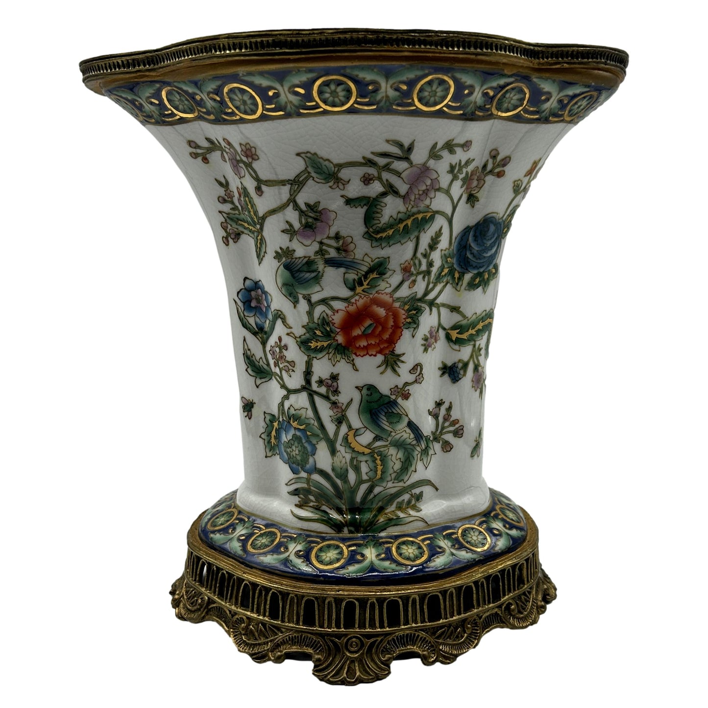 Vase with Brass Trim