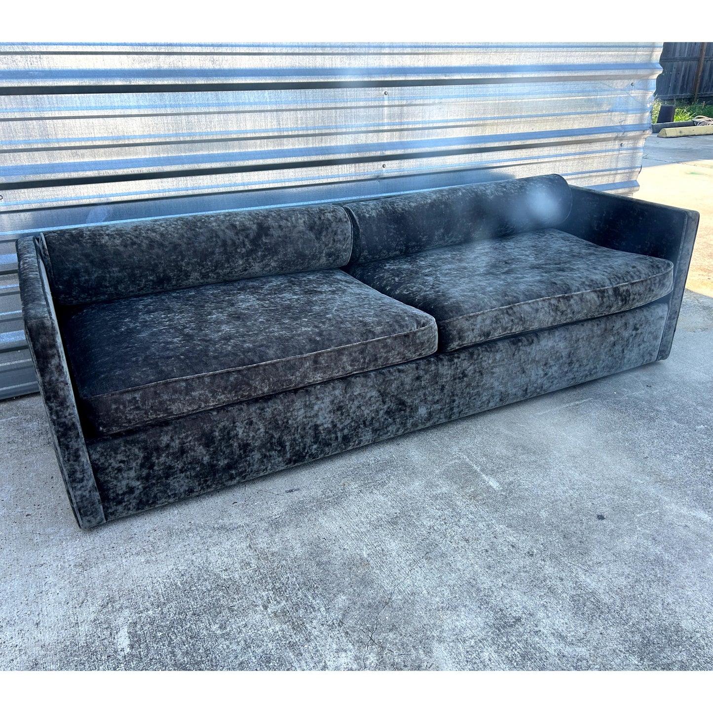 Black Velvet Sofa