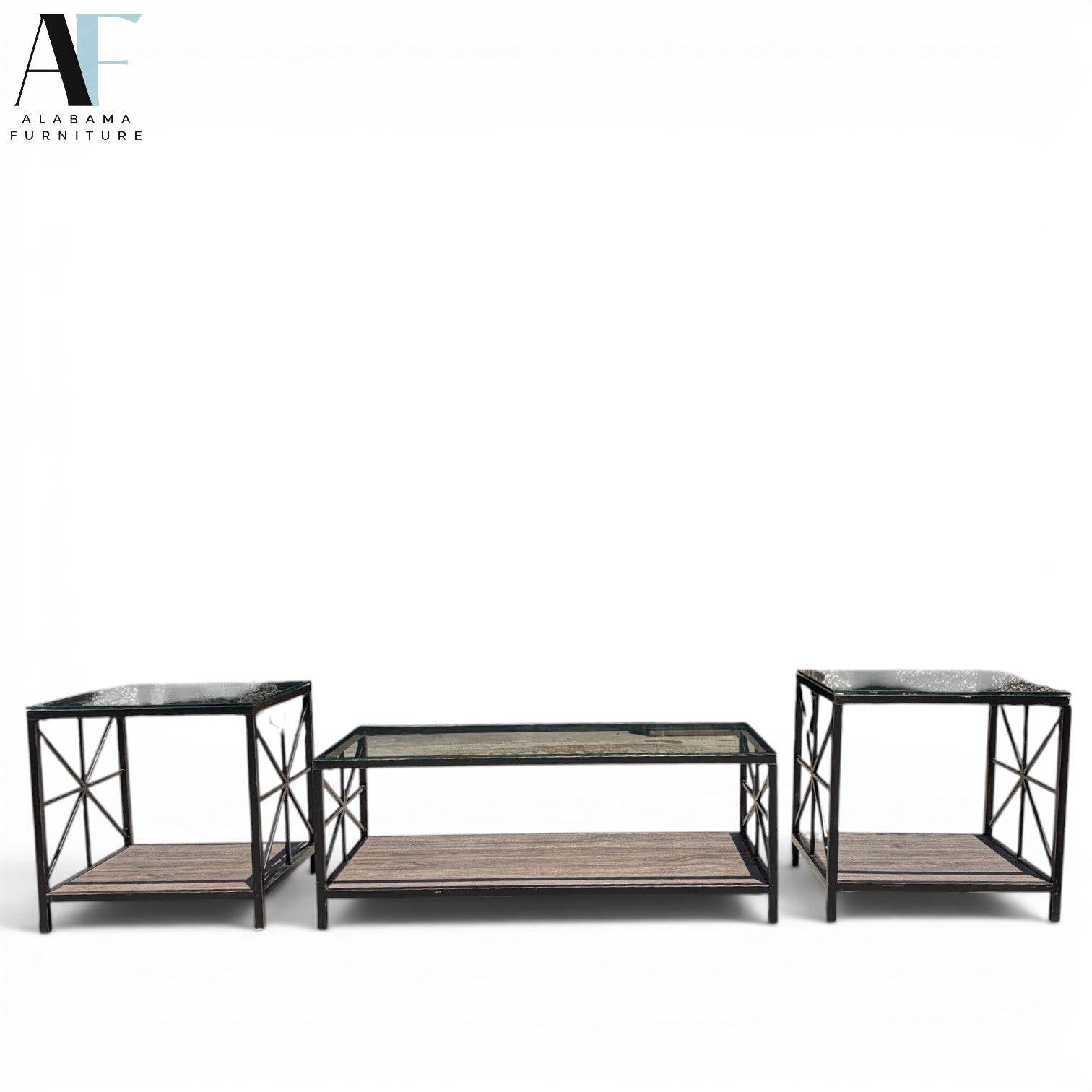 COFFEETABLE WITH END TABLES (PAIR) – Alabama Furniture