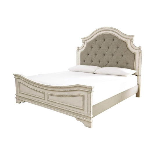 Realyn California King Upholstered Panel Bed