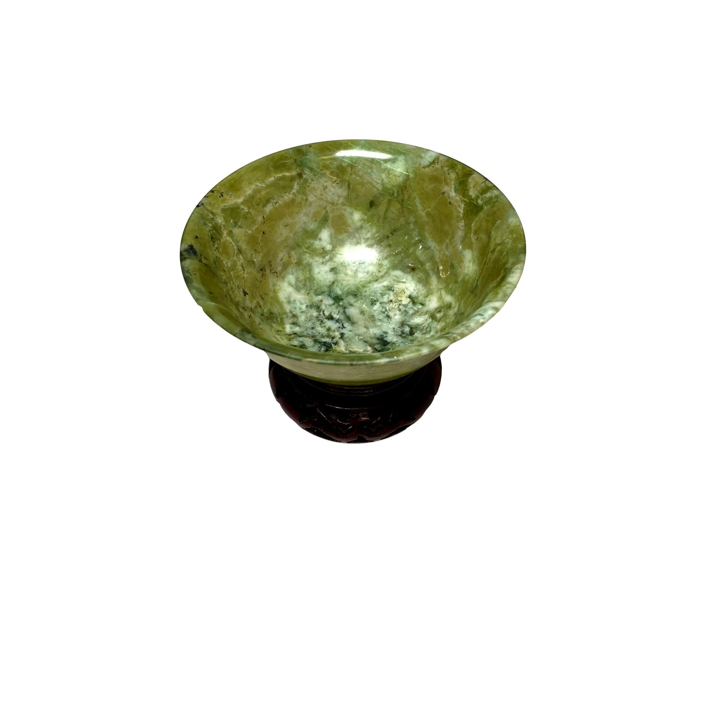 Mini Spinach Jade Bowl with Base