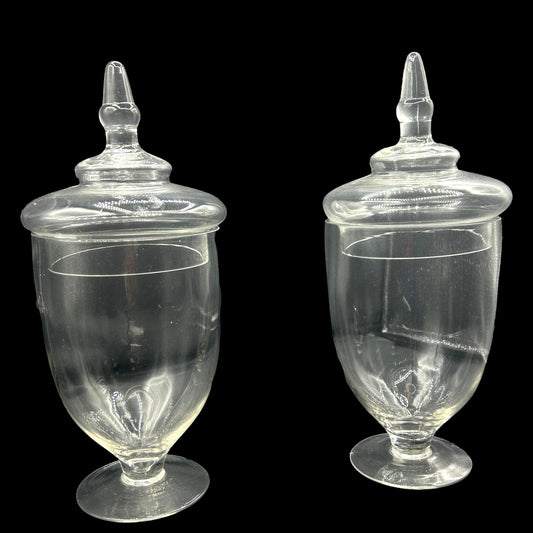 Pair Of Medium Apothecary Jars