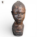 WOOD HEAD FIGURINE