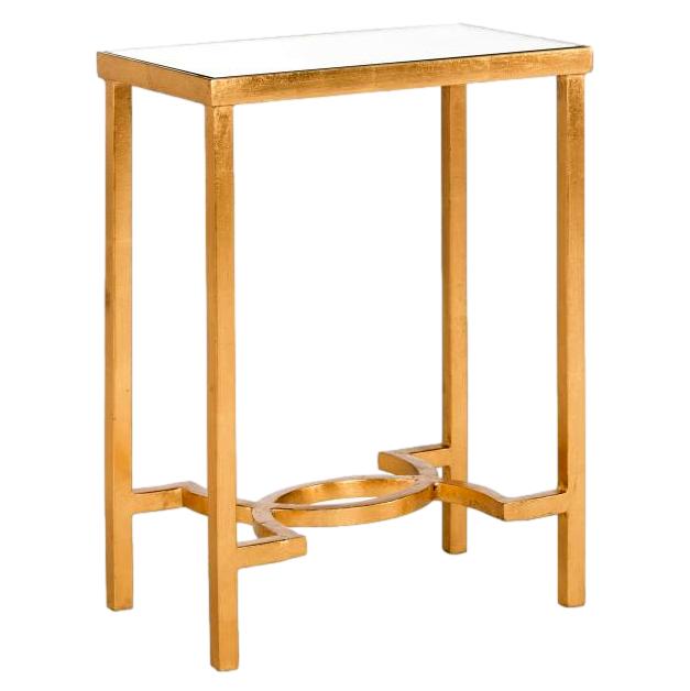 Gold & Mirror Side Table