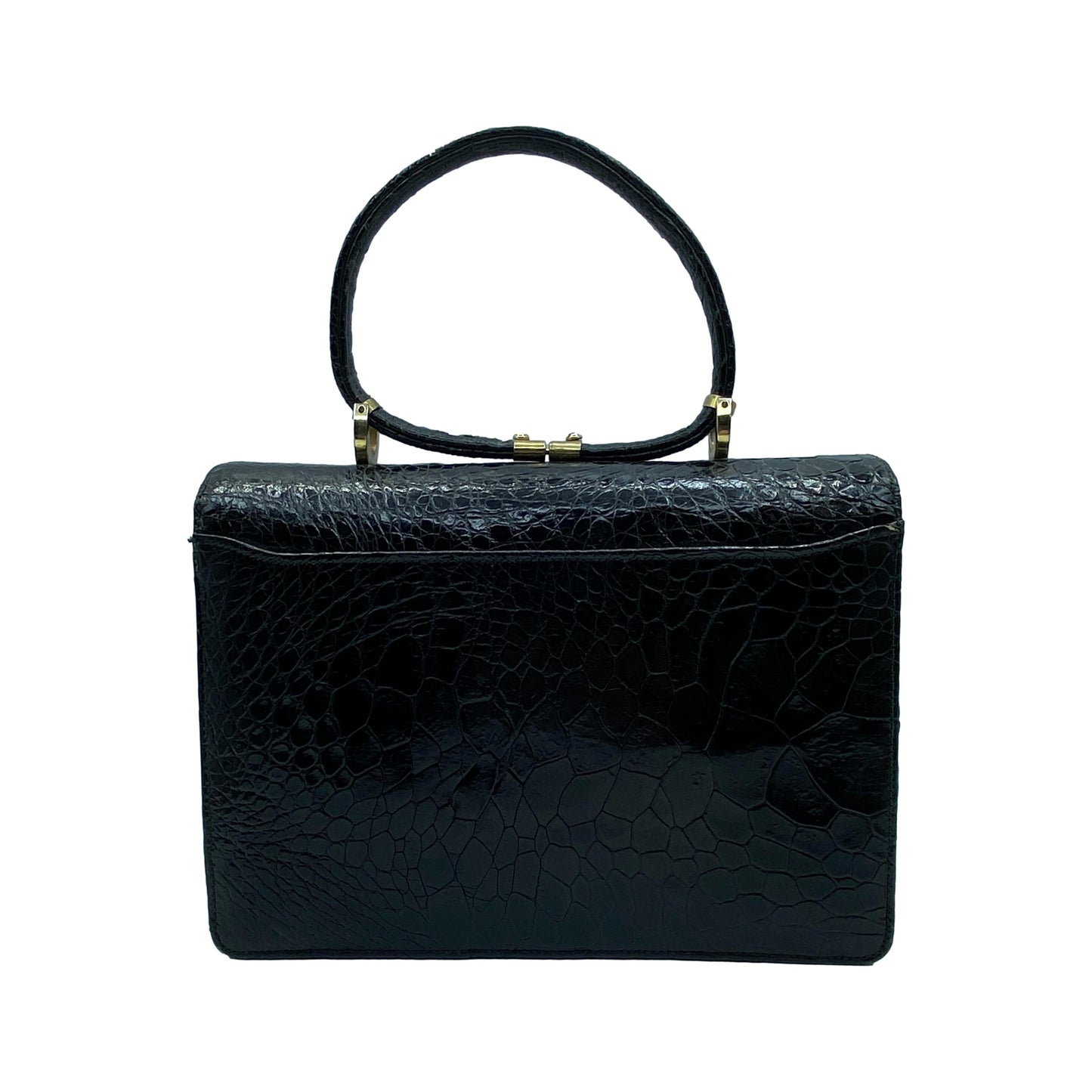 Black Aligator Handbag