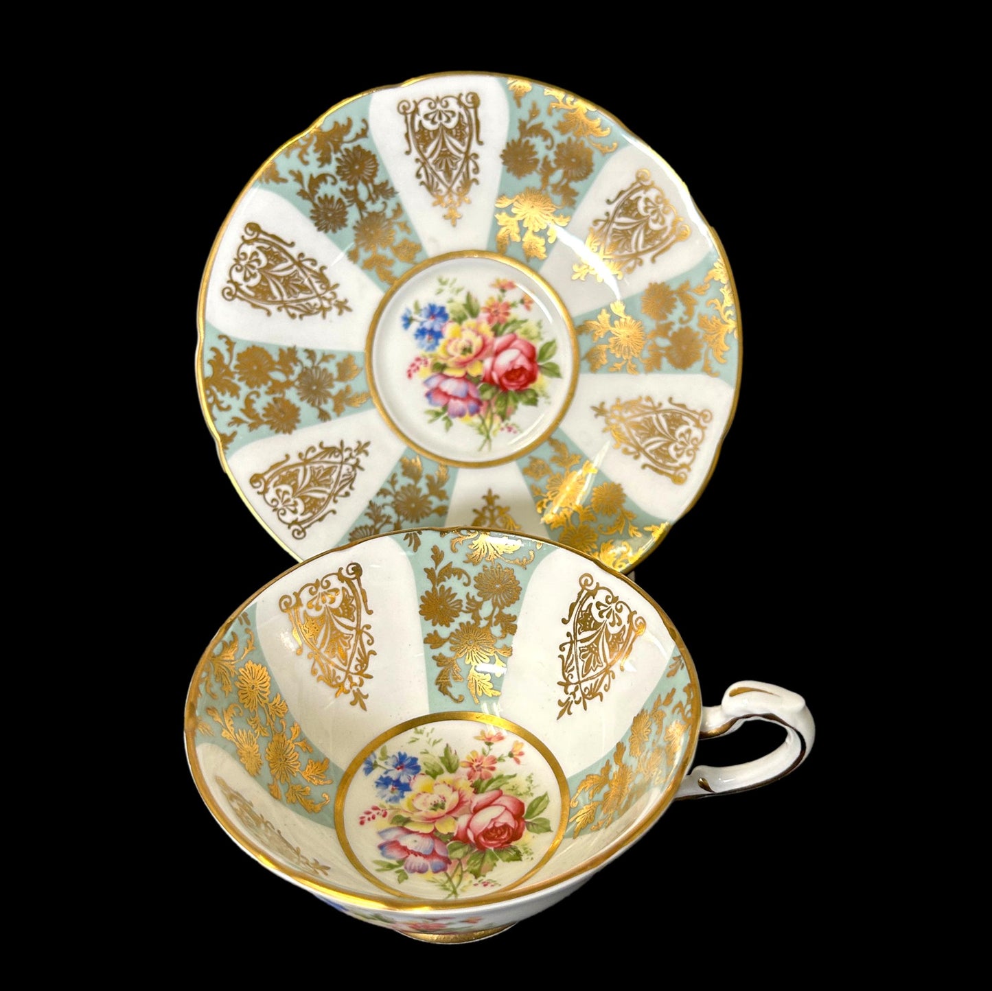 Paragon Wild Roses Teacup & Saucer