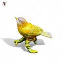 JEWELED ENAMELED  PERCHED BIRD
