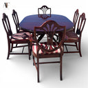 DUNCAN  PHYFE  DINING TABLE W/ 6 CHAIRS
