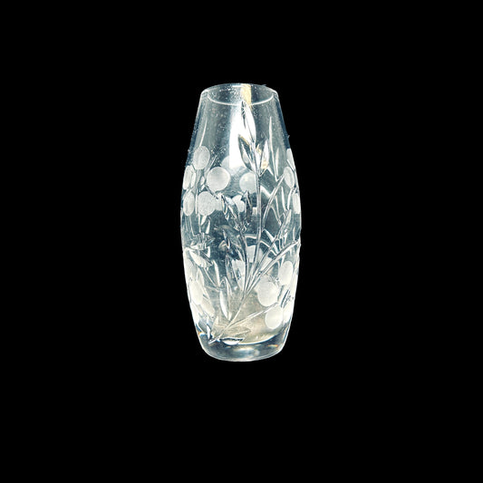 Mini Etiched Crystal Vase