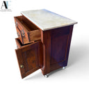 MARBLE TOP CABINET