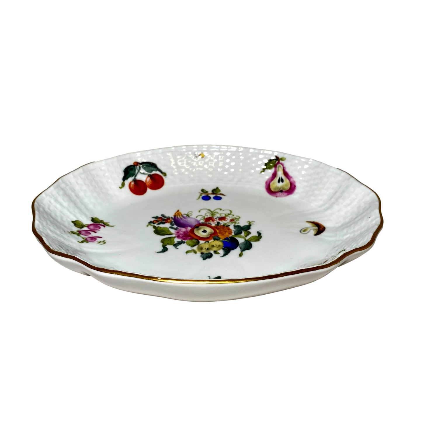 Herend Fruits And Flowers Oval Dish