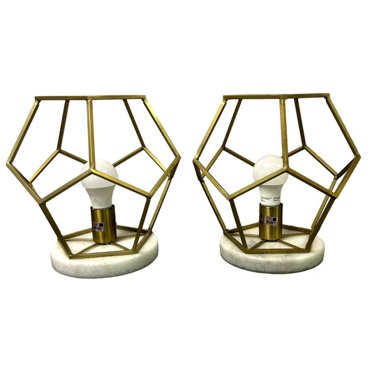 Pair of Geodome Table Lamps