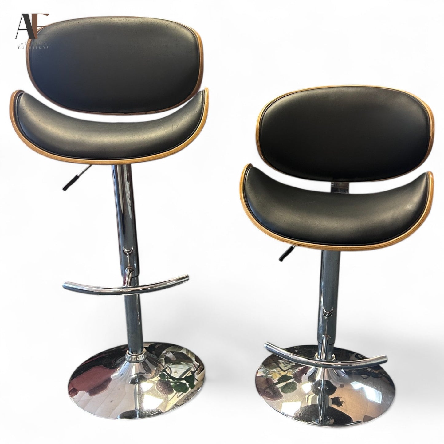 ADJUSTABLE BARSTOOLS (PAIR)