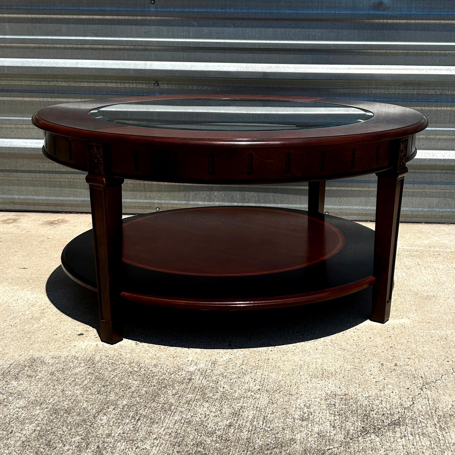 Glass Top Round Coffeetable