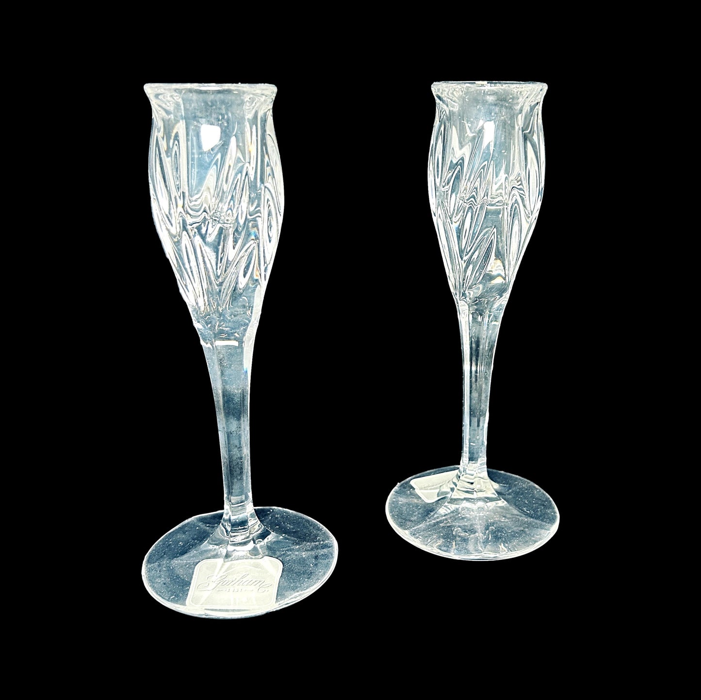 Pair of Crystal Candle Holders