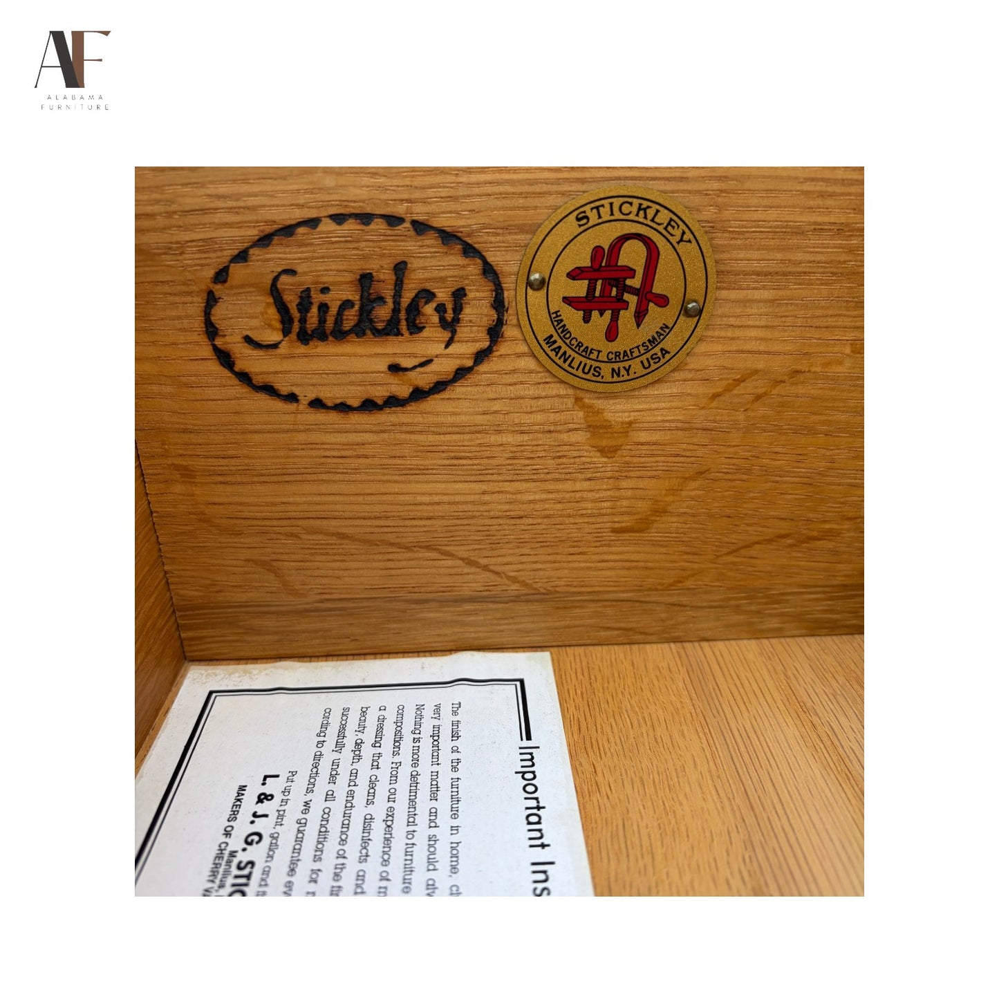 STICKLEY HIGHLANDS DRESSER & MIRROR