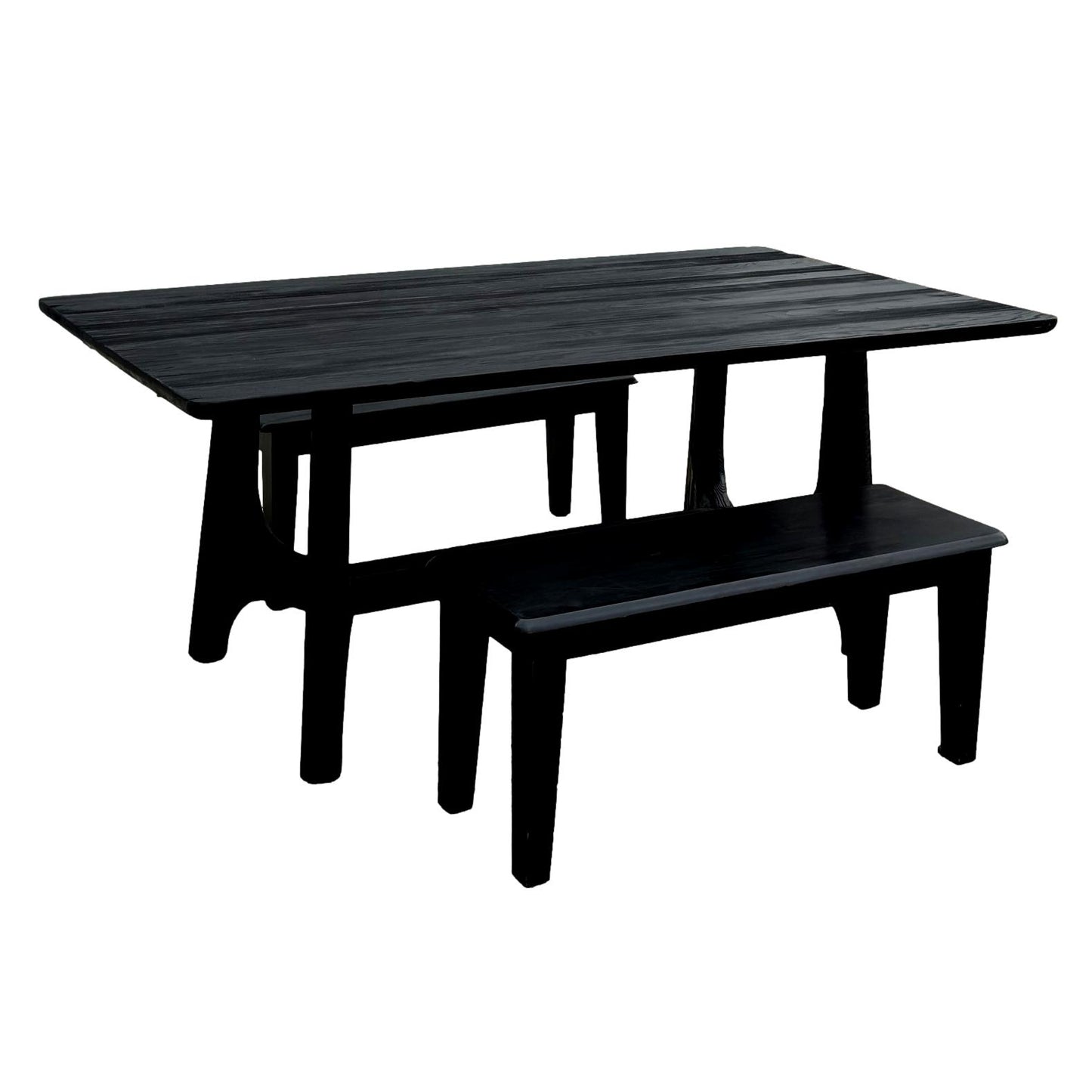 West Elm Dining Table & 2 Benches