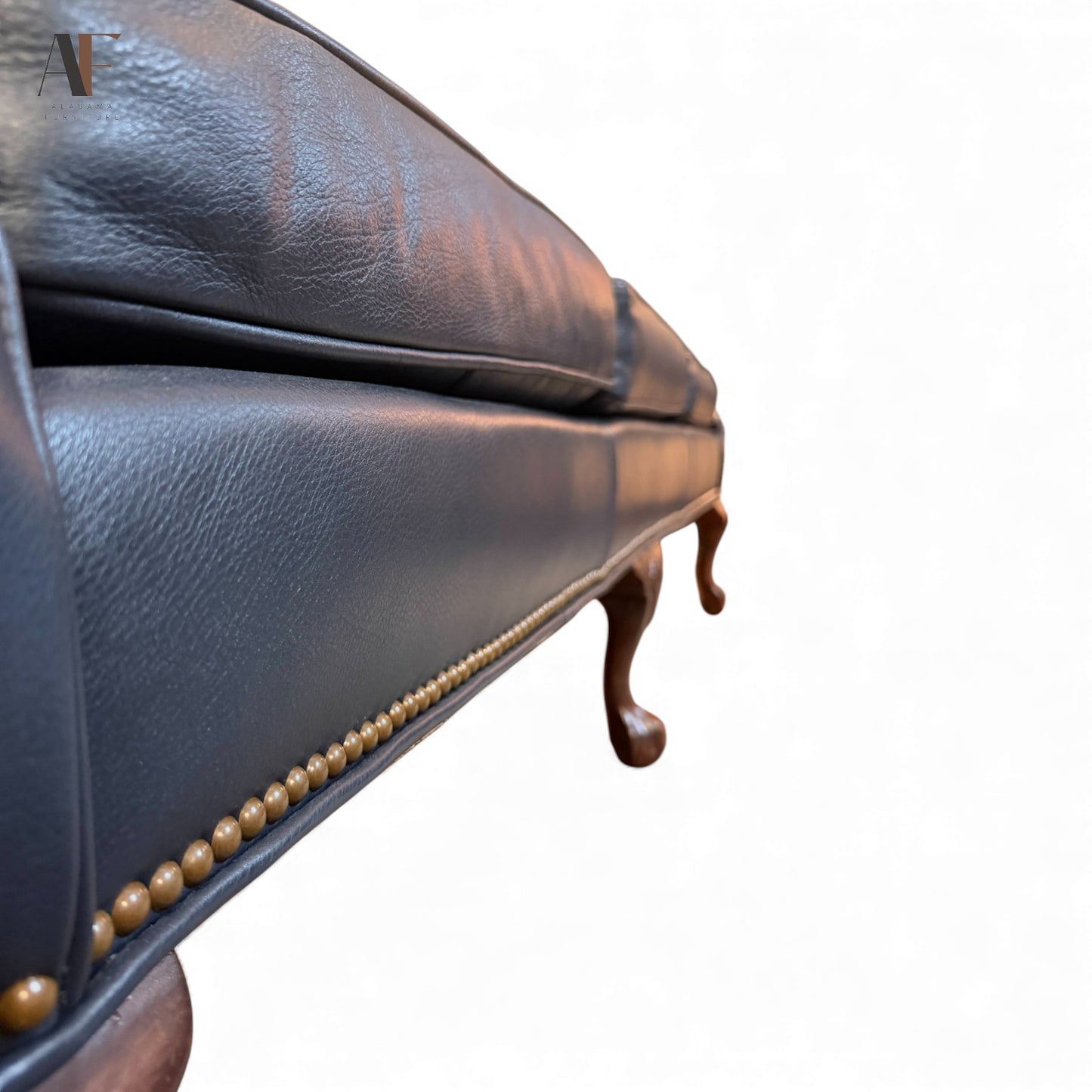 ETHAN ALLEN LEATHER SOFA