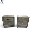 MIRRORED NIGHTSTANDS (PAIR)